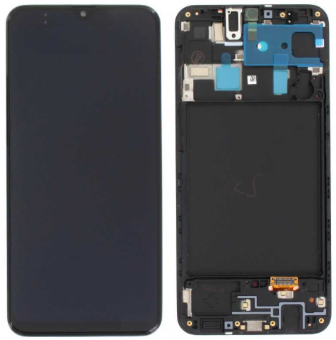 AFFICHEUR SAMSUNG A20+FRAME BLACK IN BIG