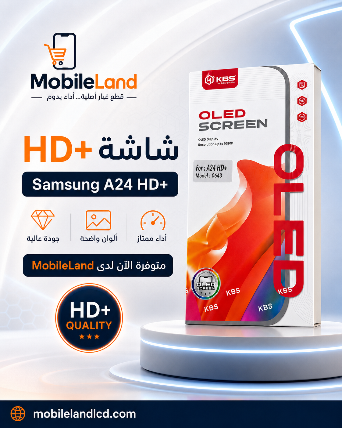 AFFICHEUR KBS SAMSUNG A24+FRAME HD+